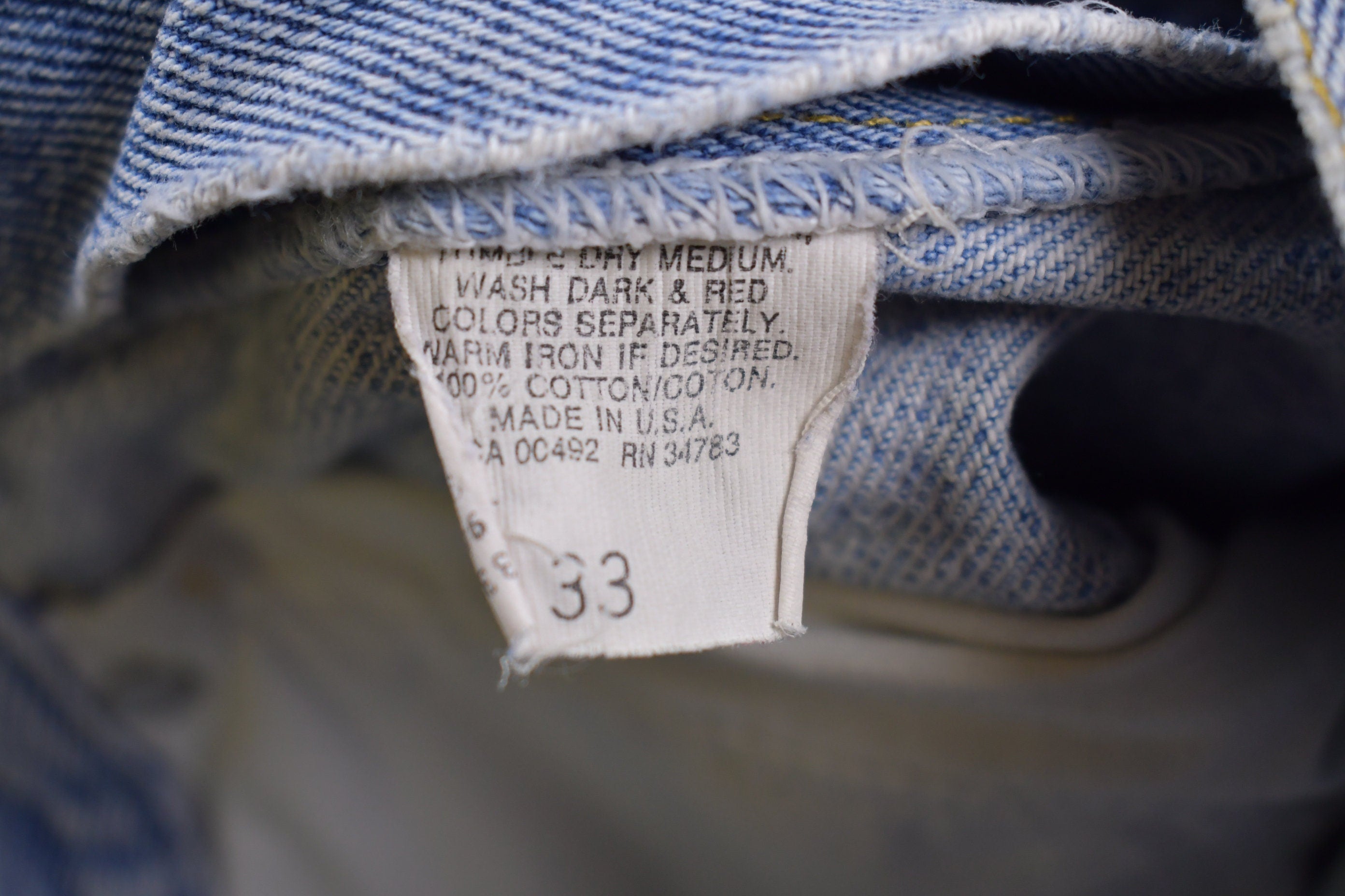 Vintage 1990s Lee Light Wash Jean Shorts 32 x 10