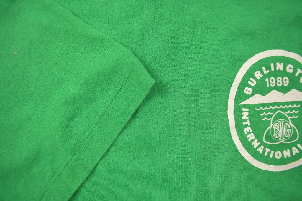 Vintage 1989 Graphic Burlington International Games T Shirt