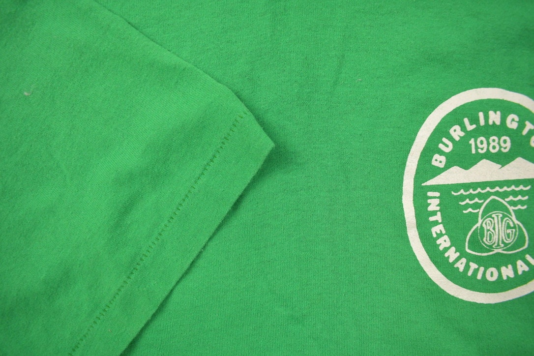 Vintage 1989 Graphic Burlington International Games T Shirt