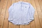Vintage 1990s Ralph Lauren Golf Light Denim Button Up Shirt