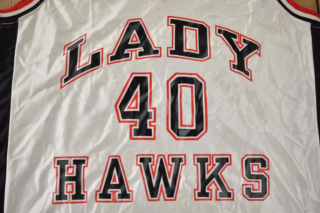 Vintage 1990s Lady Hawks #40 Cliff Keen Athletic Women's Basketball Jersey