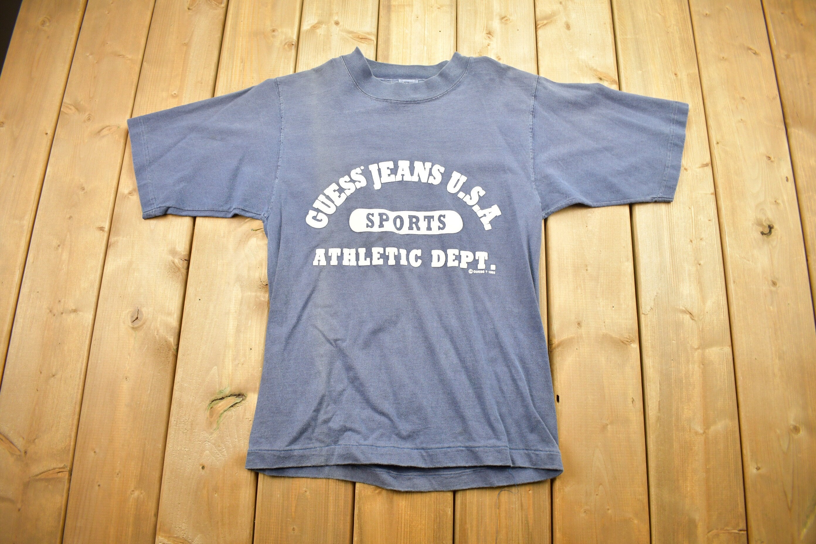 Vintage 1993 Guess Jeans Sports USA Graphic T Shirt
