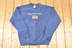 Vintage 1990s Branson Missouri American Flag Crewneck Sweatshirt Men's L