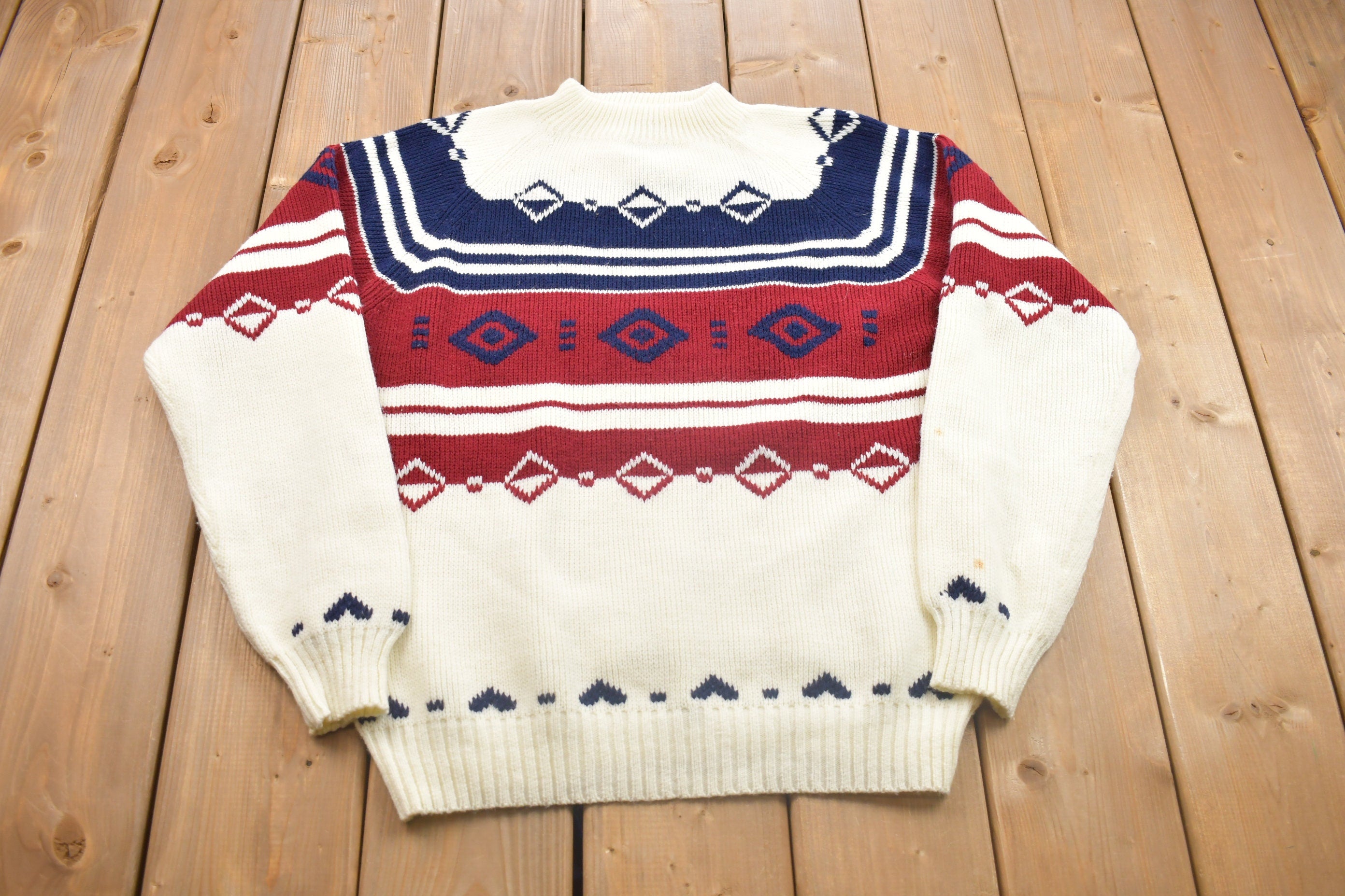 Vintage 1970s J.C Penney Knitted Crewneck Sweater