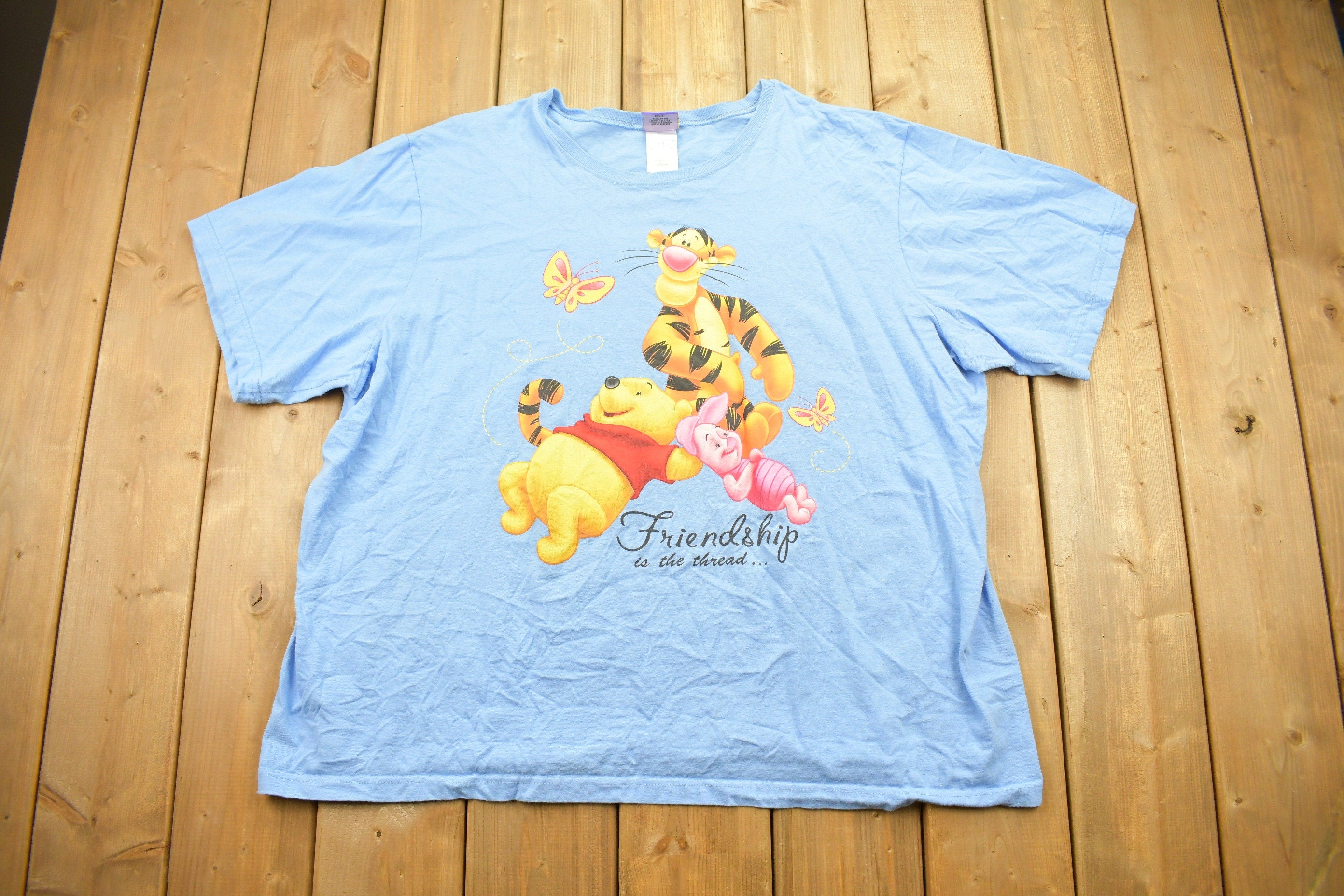 Vintage 1990s Disney Winnie the Pooh Graphic T Shirt  Cartoon Graphic  80s  90s  Streetwear Fashion  Retro Style  Friendship Tee