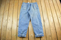 Vintage 1990s Carhartt Flannel Lined Denim Work Jeans Adult 36 x 30
