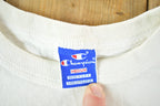 Vintage Y2K Champion Souvenir White T-Shirt Men's S