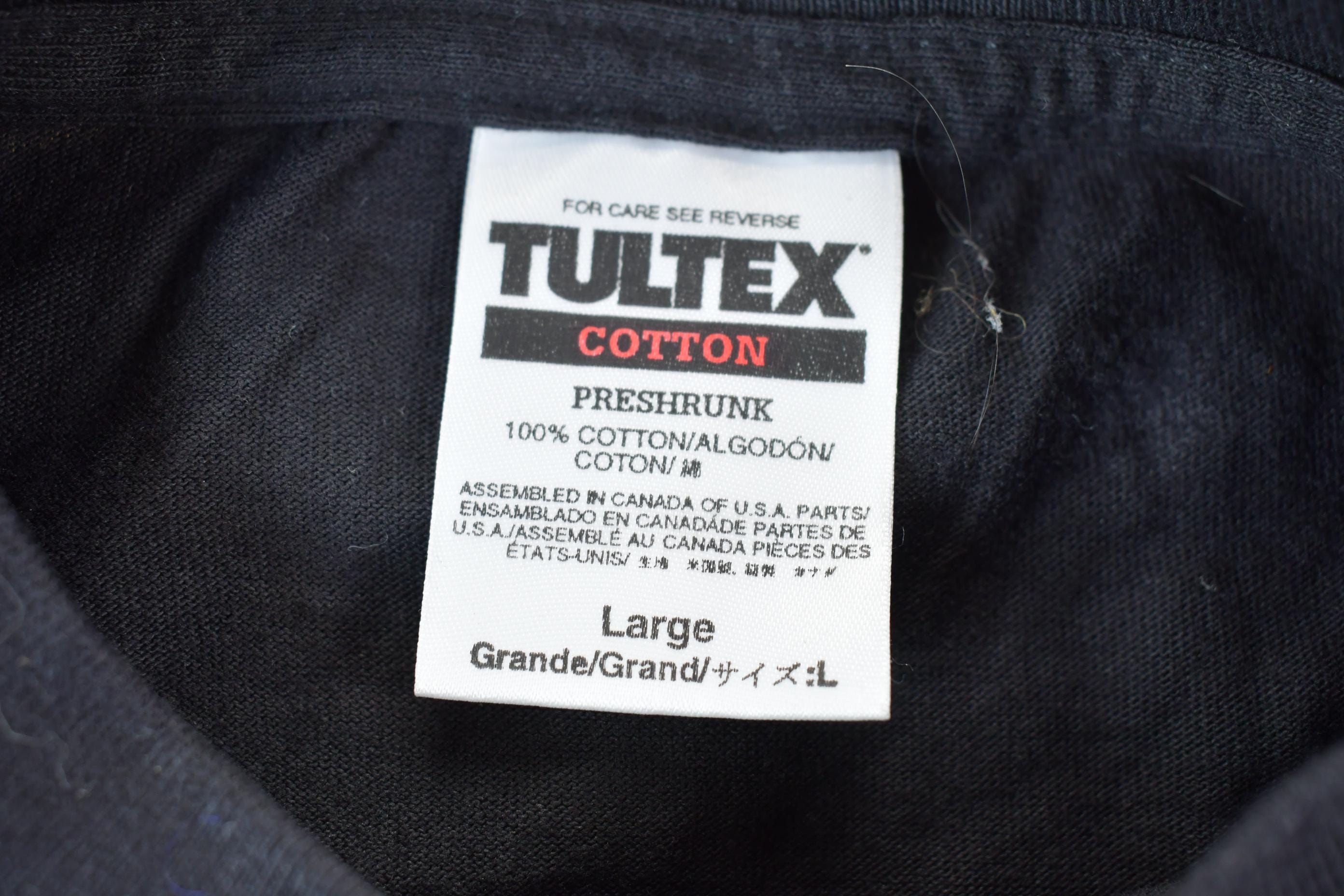 Vintage 1990s Single Stitch Only The Strong Survive Tultex T-Shirt Joke