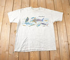 Vintage 1990s Newport Beach Souvenir Travel Single Stitch T Shirt Made In USA