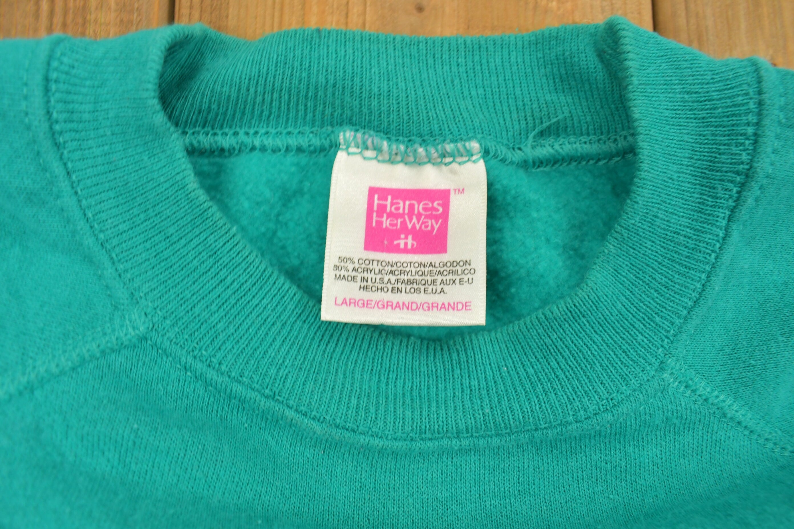 Vintage 1980s Hanes Raglan Crewneck Sweatshirt