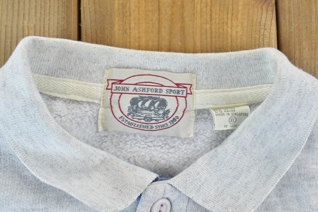Vintage 1990s John Ashford Sport Colour Block Souvenir Crewneck Sweatshirt