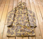 Vintage 1980s Stearns Fall Leaves Real Tree Camouflage Hunting Shell Forest Camo Made In USA