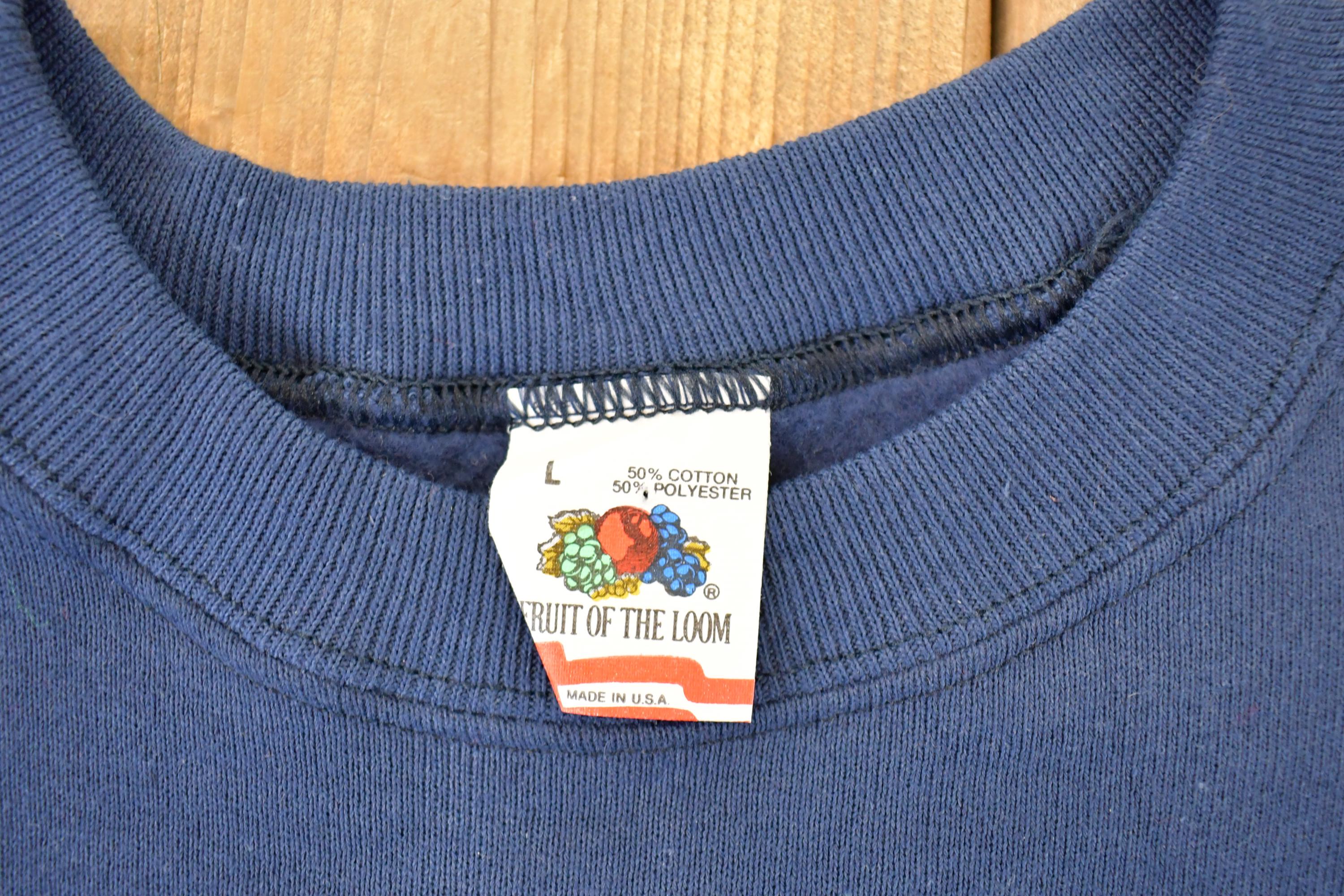 Vintage 1990s Robbinsdale Class Of 58 Graphic Print Crewneck Sweatshirt Men's L