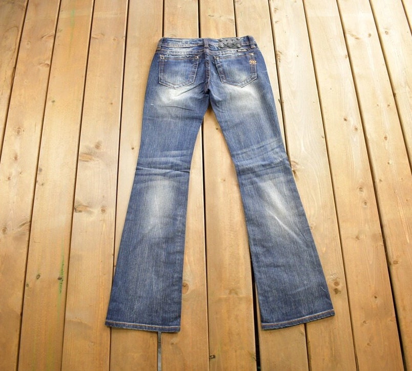Vintage Y2K Miss Me Low Rise Jeans Boot Cut Low Rise Jeans Size 26x33