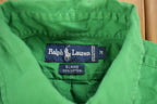 Vintage 1980s Ralph Lauren Green Button Up Shirt
