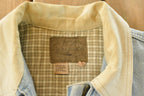 Vintage 1990s G.H. Bass Denim Full Zip Jacket Men's Large