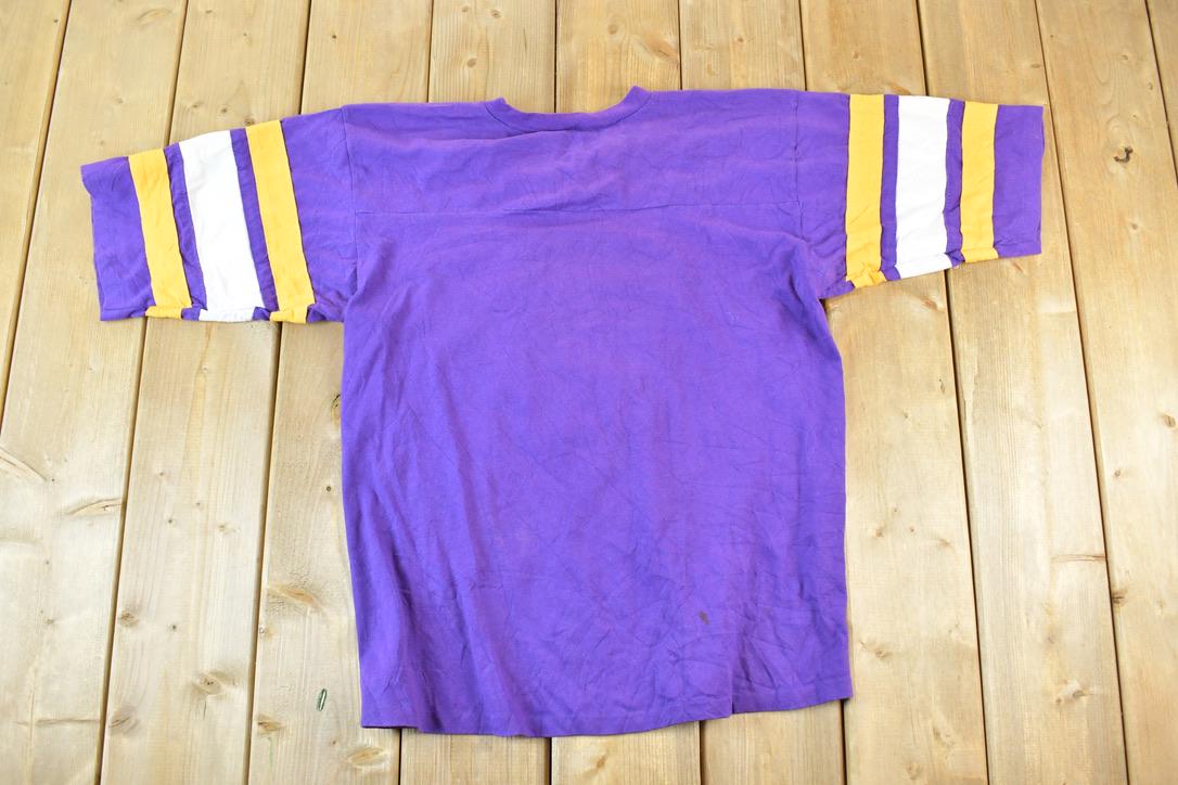 Vintage 1980s Minnesota Vikings NFL Graphic T-Shirt