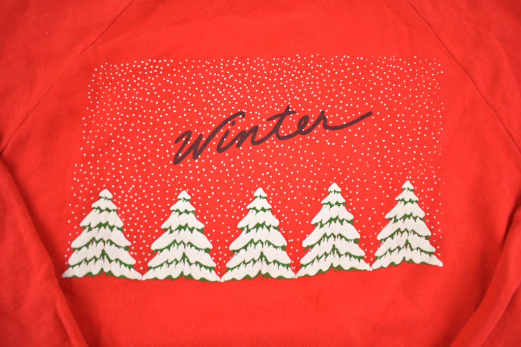 Vintage 1990s Cute Christmas Crewneck Sweater Made In USA