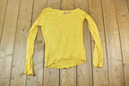Women Vintage Vigos Y2K Yellow Hearts T-Shirt Vigoss Grunge Skull Print