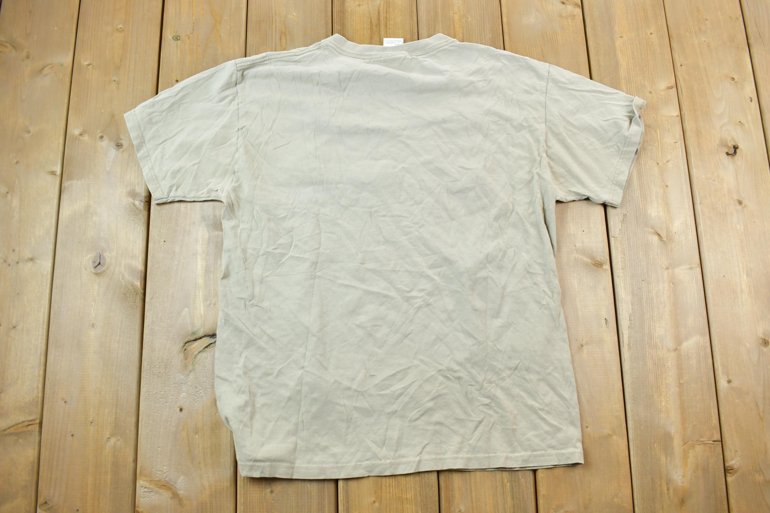 Vintage 1990s Corkscrew Swamp Sanctuary Gator Theme Embroidered T-Shirt