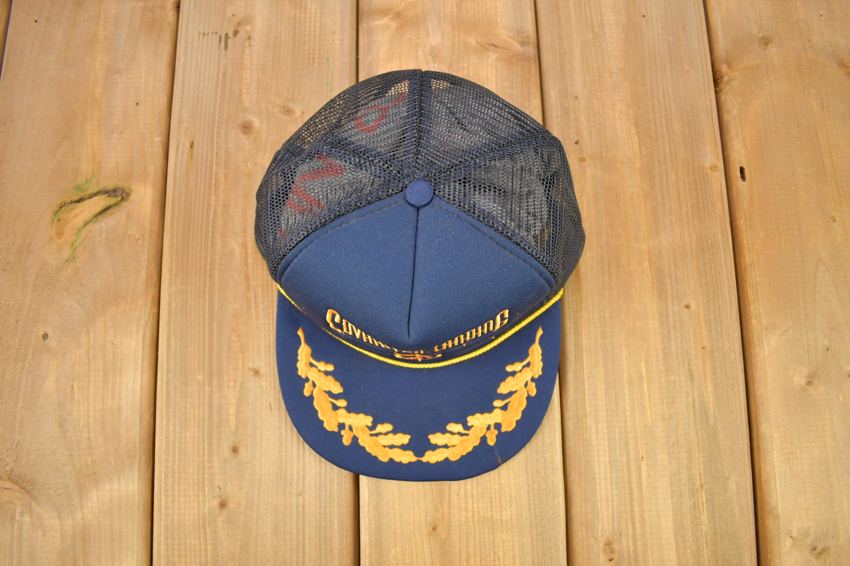 Vintage 1990s Conviction Landing South Port Of Cincinnati Trucker Hat / OSFA / Vintage Snap Back / Souvenir Cap
