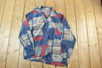 Vintage 1990s Roman Abstract Button Up Silk Shirt