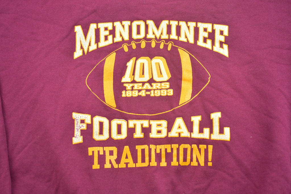 Vintage 1990s Menominee Football Crewneck Sweatshirt
