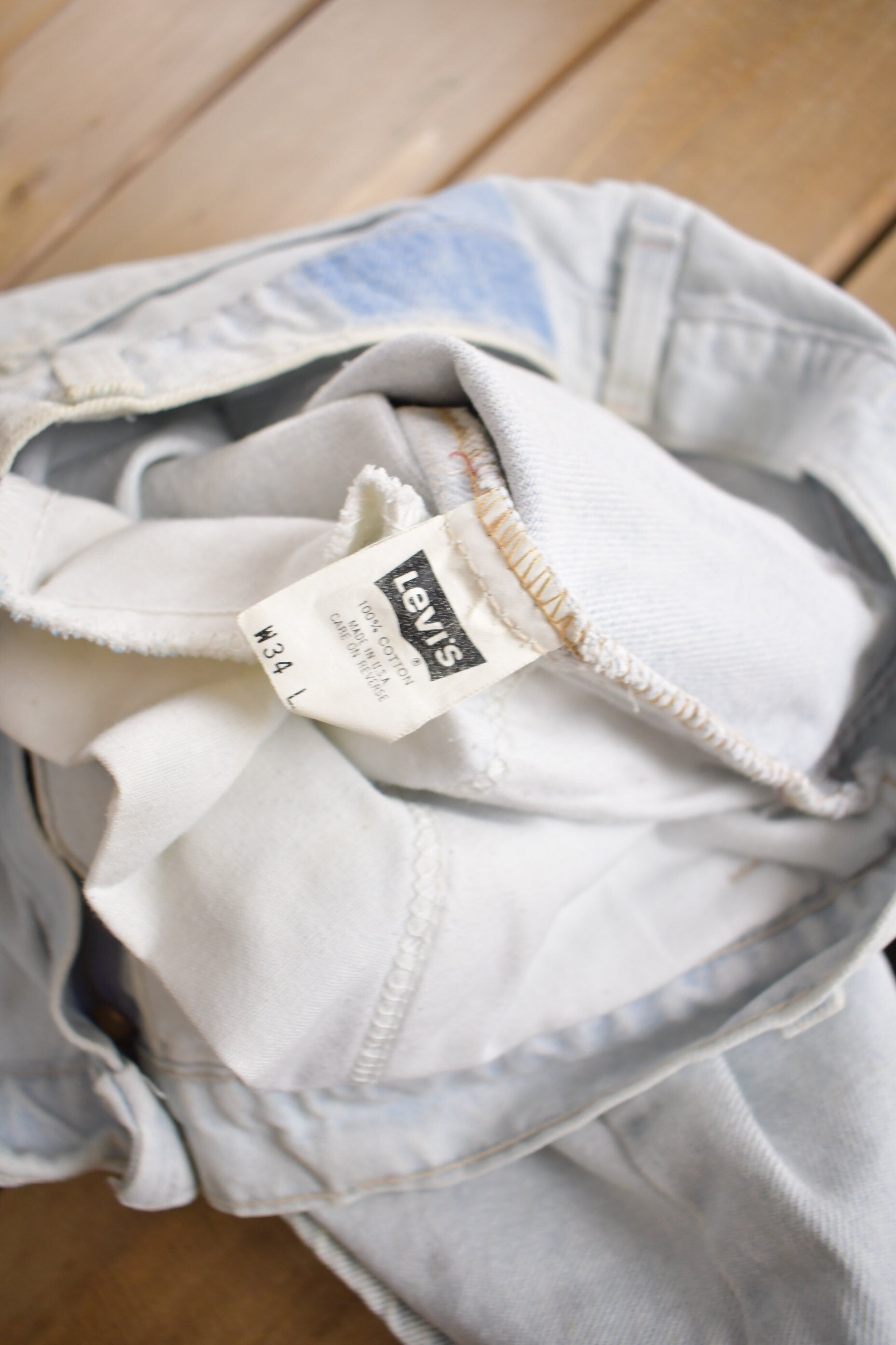 Vintage 1990s Levi's Orange Tab Jean Shorts Size 33