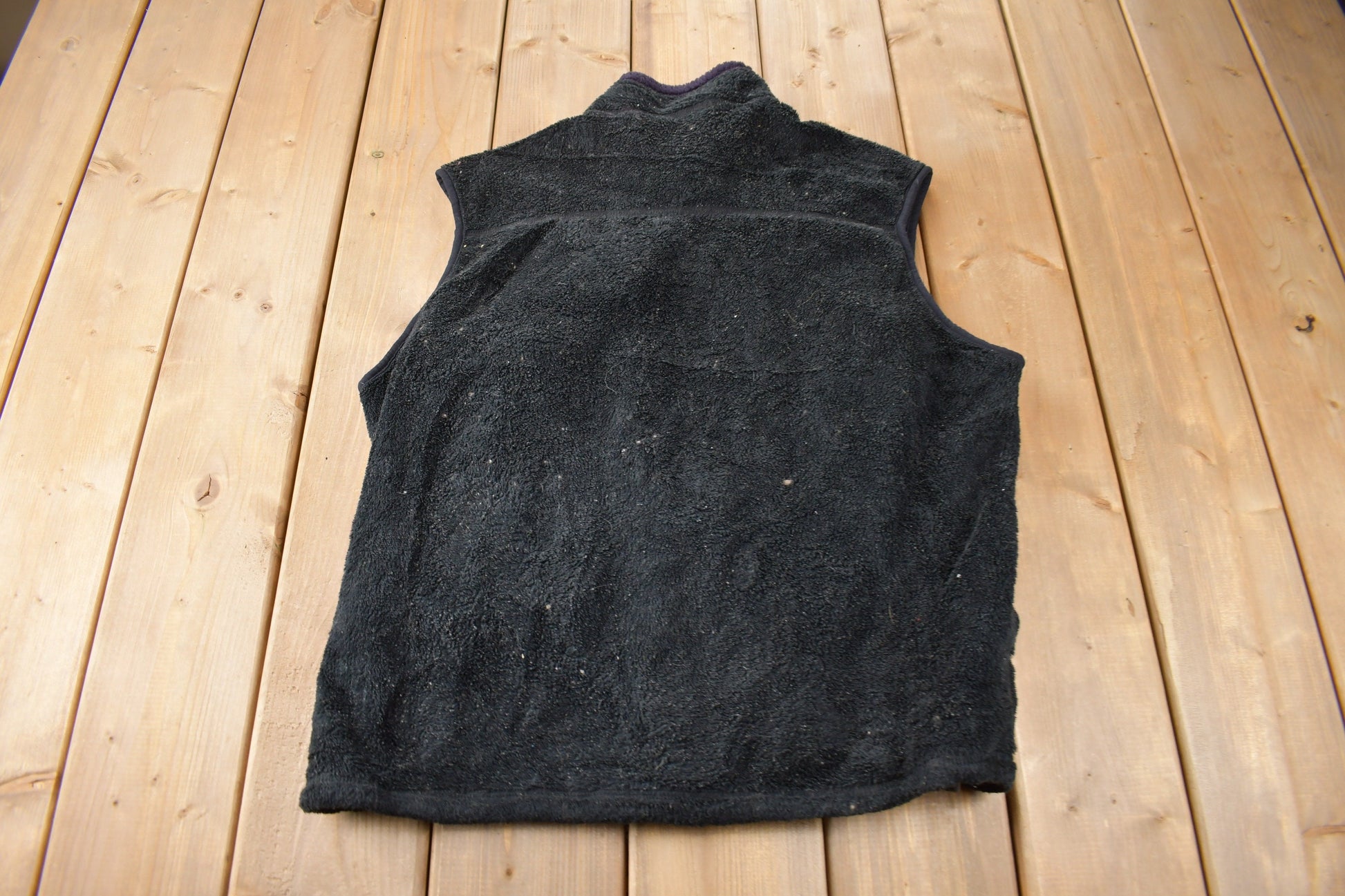 Vintage 2001 Patagonia Black Fleece Vest made In USA Size Large