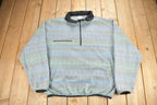 Vintage 1990s Ski Country Imports Quarter Zip Fleece Sweater