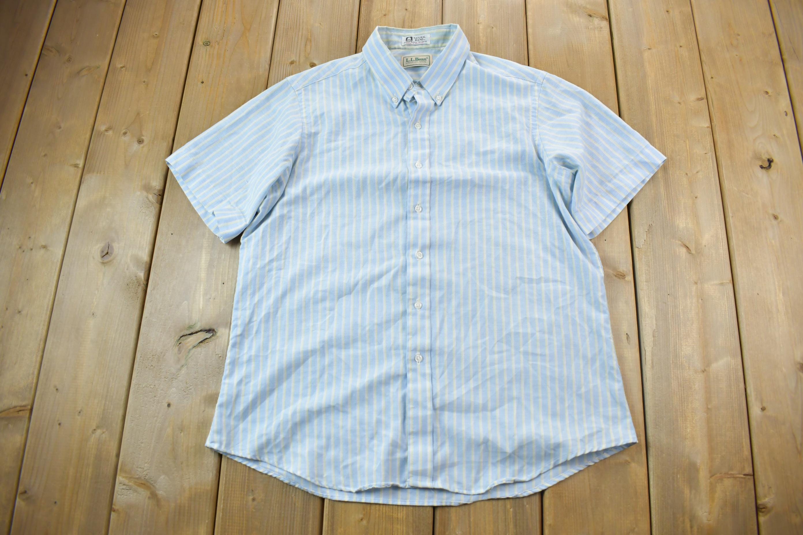 Vintage 1990s L.L Bean Striped Button-up Shirt