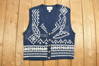 Vintage 1990s Christopher And Banks Knit Cardigan Sweater Vest