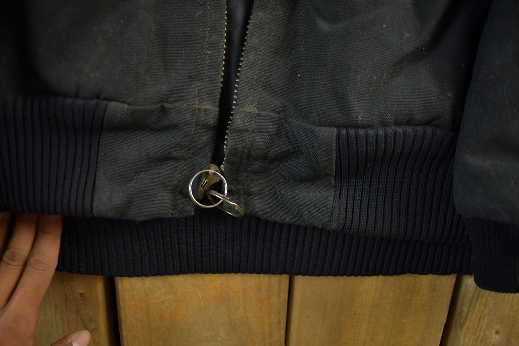 Vintage 1990s Distressed Carhartt Nylon Hooded Jacket Men's XL Tall