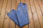 Vintage 1990's Harley Davidson Light Wash Blue Denim 35 x 35 /
