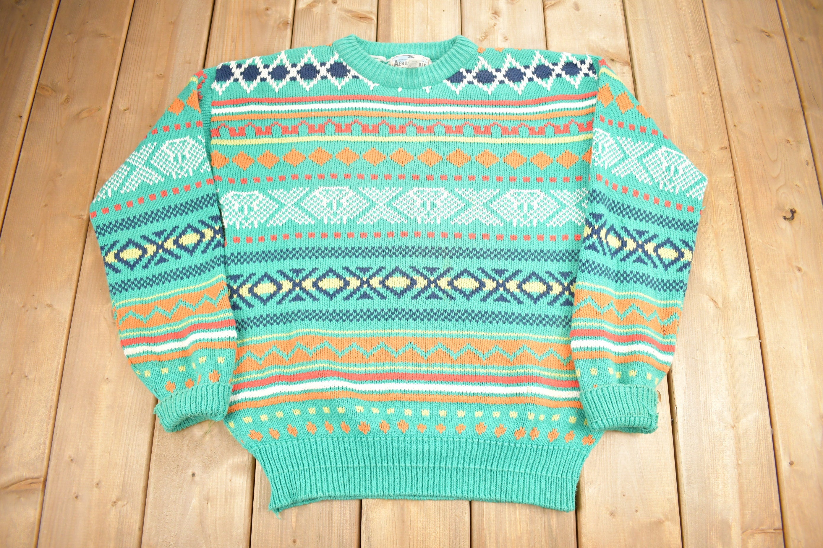 Vintage 1990s Aeropostale Knit Crewneck Sweater