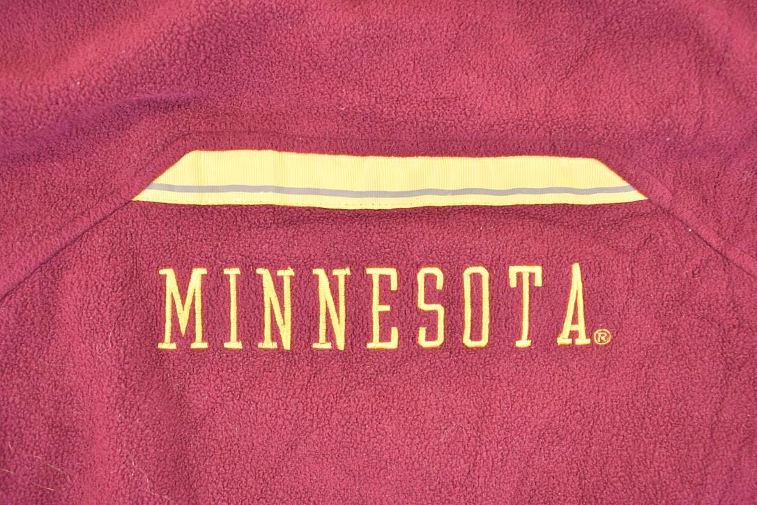 Vintage 1990s Nike Minnesota University Quarter Zip Fleece Outdoorsman Sweater Men's M
