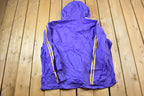 Vintage 1990s Purple Minnesota Vikings NFL Windbreaker Full Zip Unique Sports Generations Jacket