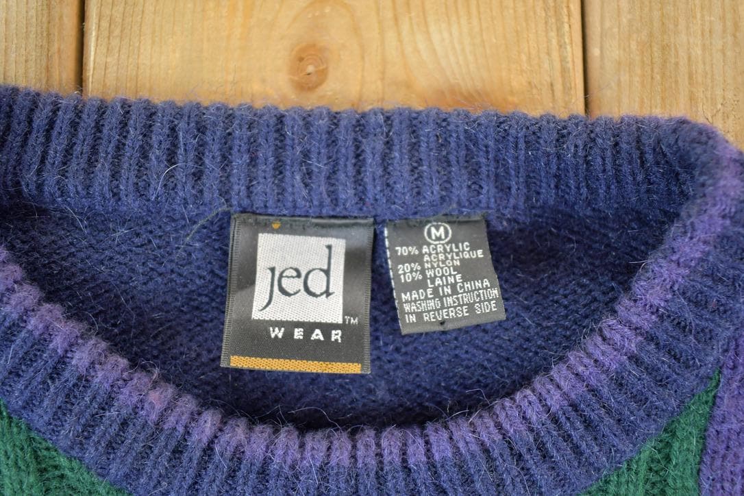Vintage 1990s Jed Wear Wool Knit Sweater Mens S