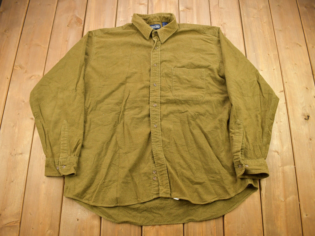 Vintage 2001 Lands End Blank Button Up Shirt