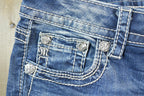 Vintage Y2K Miss Me Bedazzled Low Rise Jeans Size 26x31