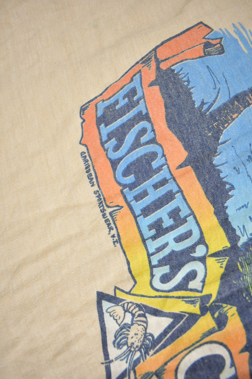 Vintage 1980s Fischers Cove Virgin Gorda BVI Souvenir T Shirt
