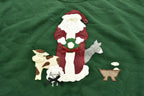 Vintage 1990's Santa Claus Embroidered Christmas Sweater , 90s Holiday Crewneck , Made In USA , Winter Wear , Festive Graphic Print