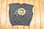 Vintage 1990s Hall Of Fame Company Sleeveless Graphic Print Crewneck Sweatshirt Men's L
