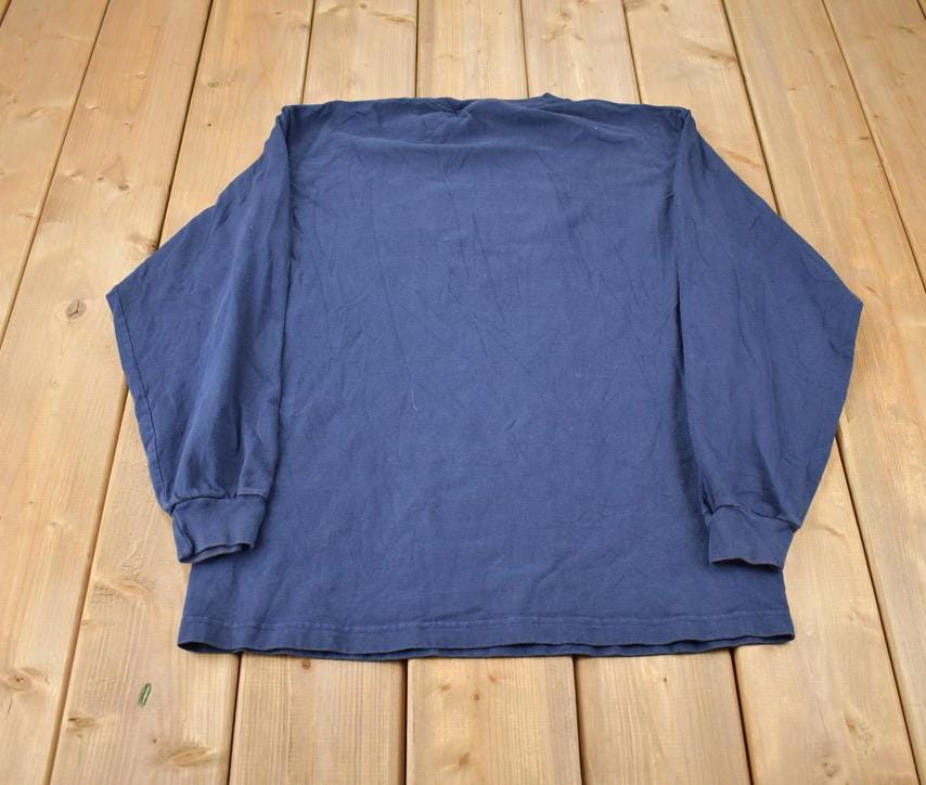 Vintage 1990s Macalester College Jansport Embroidered Long T-Shirt Made In USA