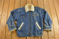 Vintage 1990s Weathered Blues Outerwear Sherpa Lined Denim Jacket