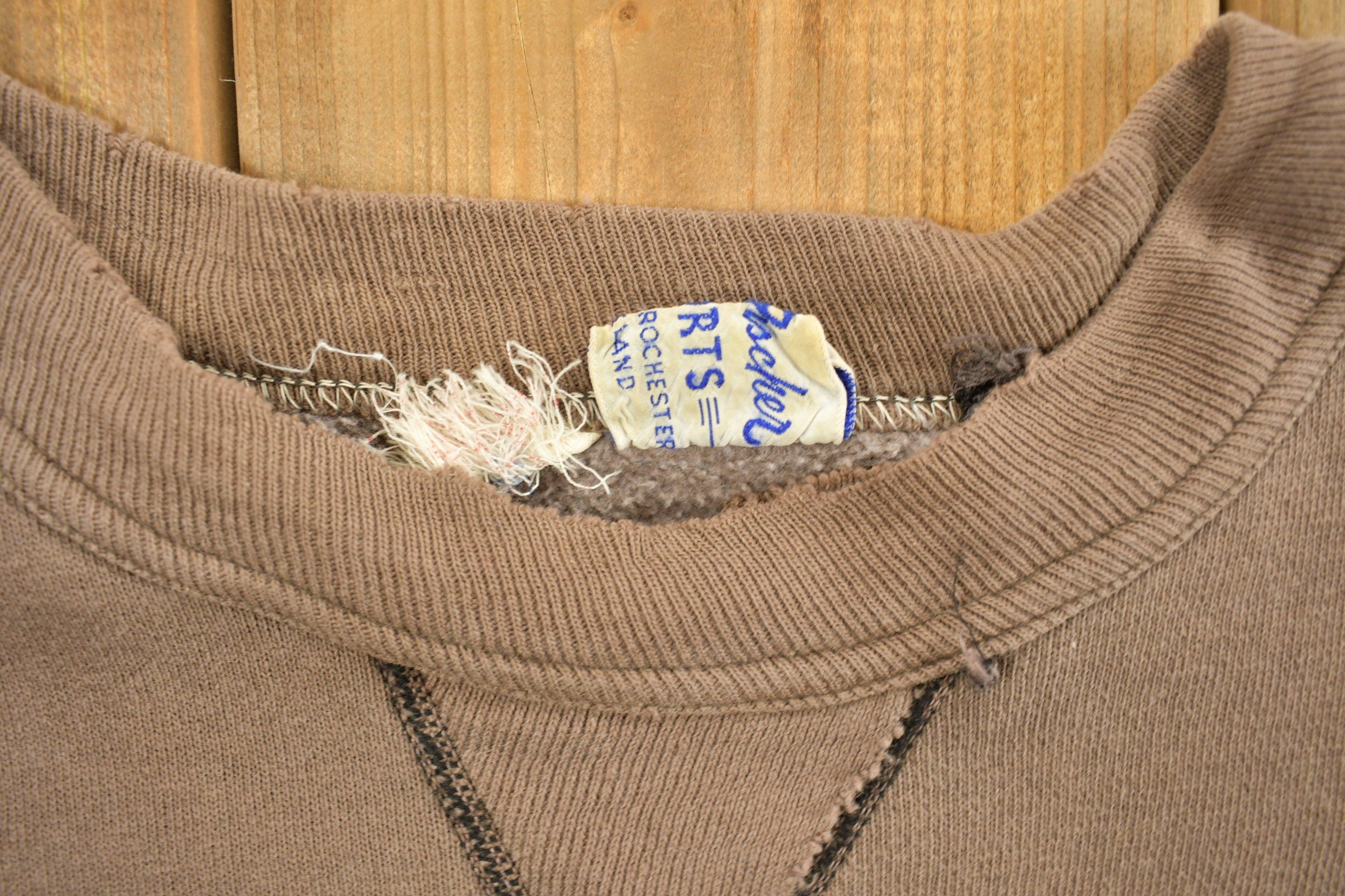 Vintage 1950s Embroidered Varsity Crewneck