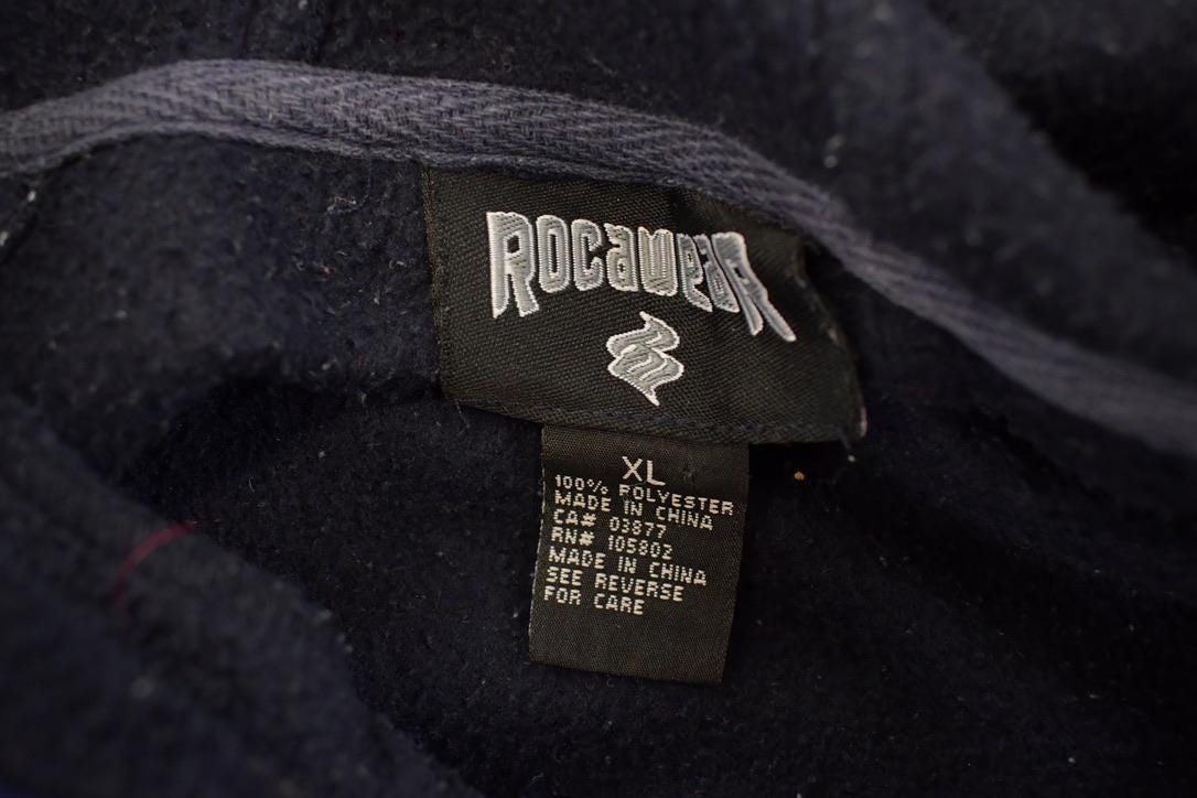 Vintage 1990s Rocawear Hip Hop Fleece Sweater Mens XL