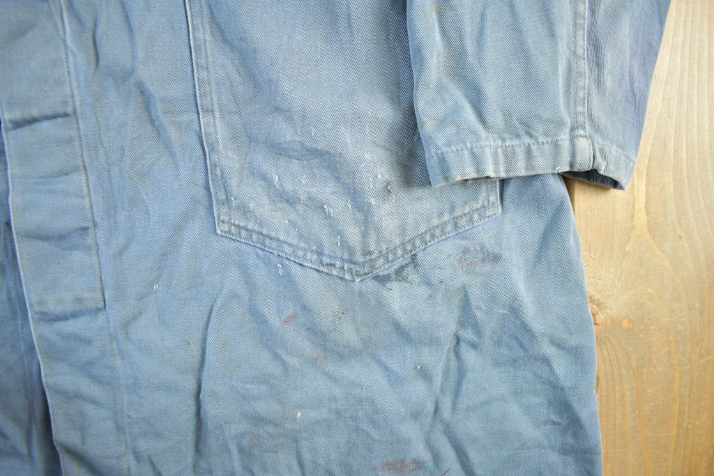 Vintage 1950s 1960s Reynolds Garage Mechanic Shop Coat Light Jacket Men's 44