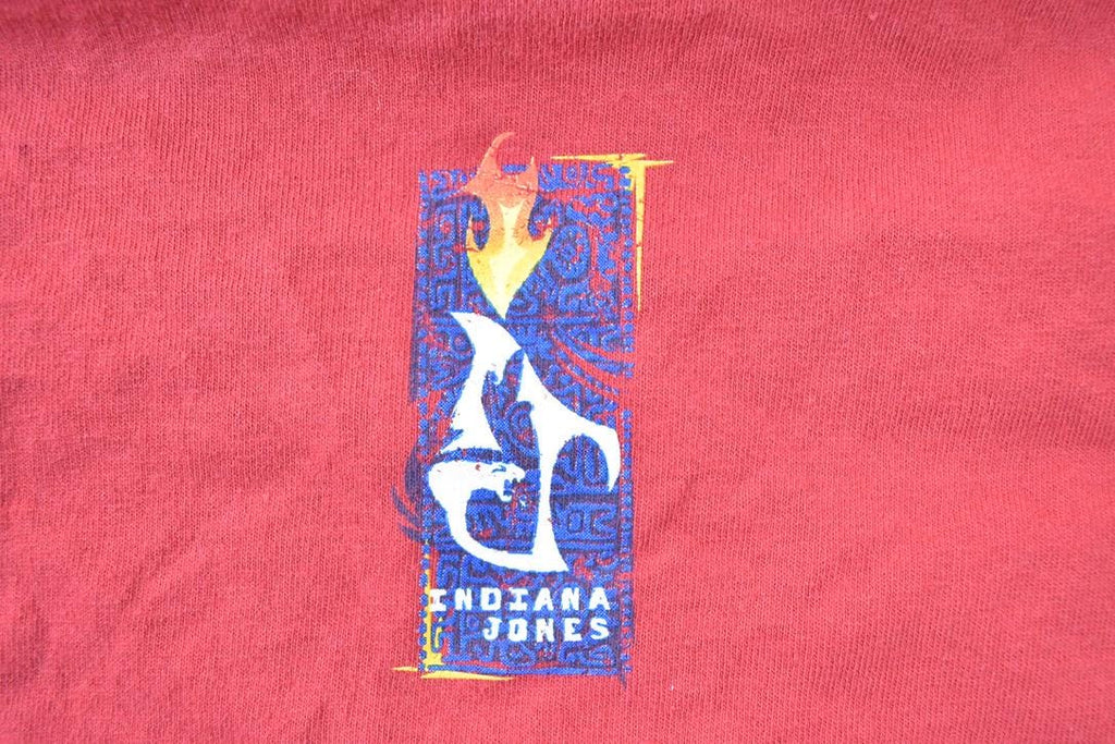 Vintage 2002 Indiana Jones Walt Disney World Cartoon Promo T-Shirt