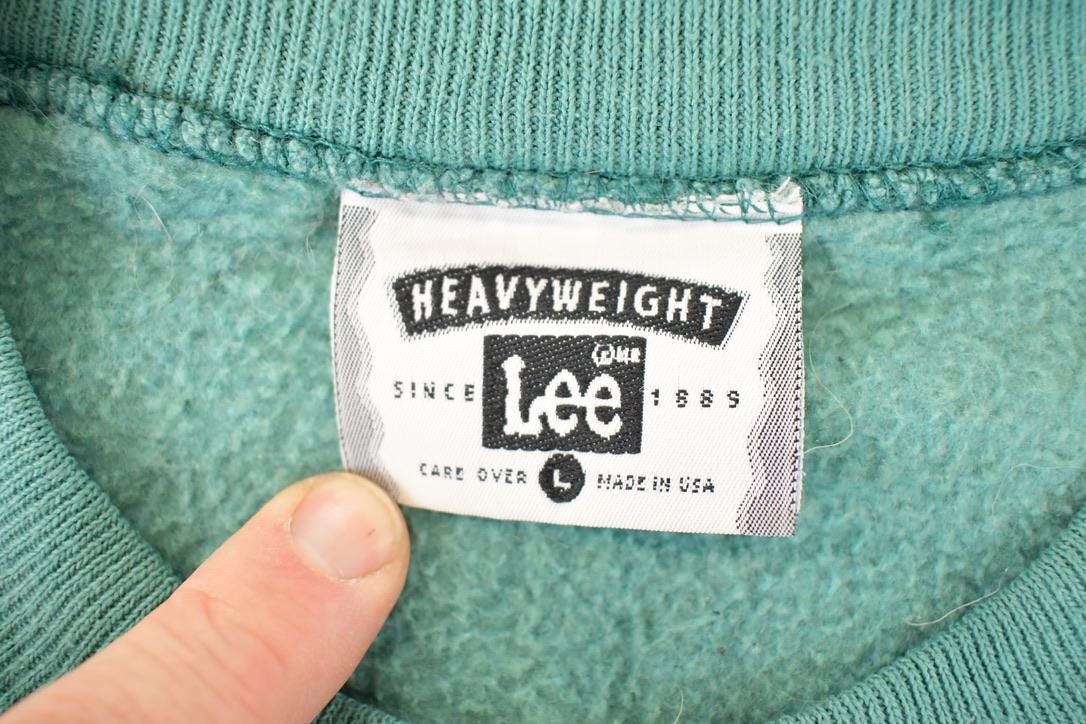 Vintage 1990s Heavyweight Lee Blank Crewneck Sweatshirt Mens L